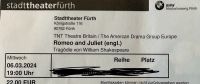 2 Karten für Romeo and Juliet 06.03.2024 Stadttheater Fürth Bayern - Lauf a.d. Pegnitz Vorschau