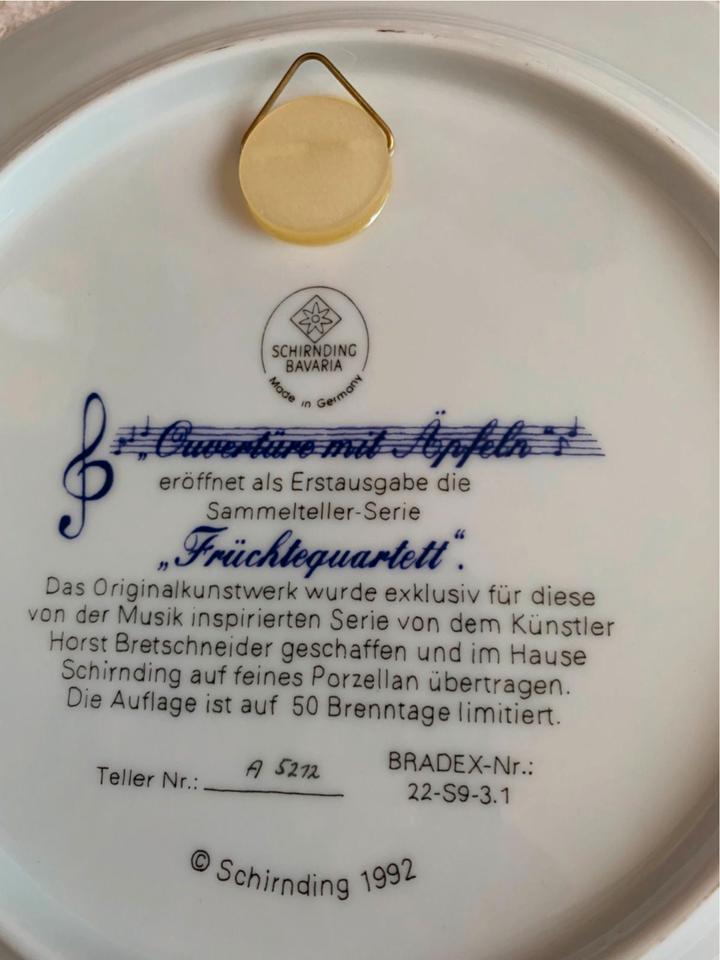 "Früchtequartett" Schirnding-Bavaria - Bradford Sammelteller in Schwetzingen