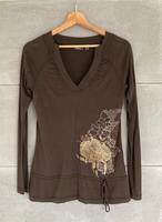 Langarmshirt on MEXX, Gr. S, dunkelbraun mit Print Bayern - Rödental Vorschau