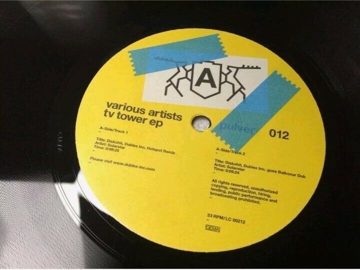 12" PC EP Pulver 012 Various Artists - TV Tower EP Solarstar Subs in Augsburg