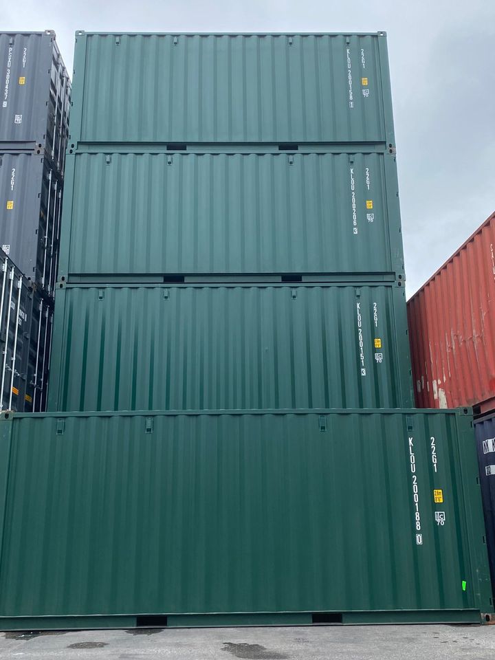 20ft Container Lagercontainer Seecontainer grün in Waging am See