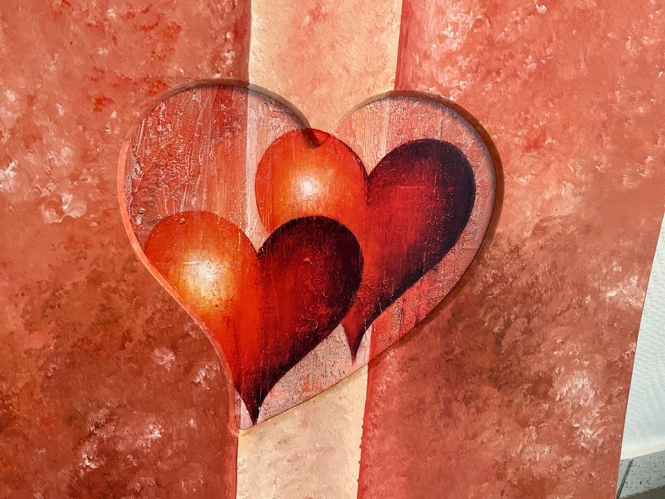 Herzen an der Wand - Wandbild in Bottrop