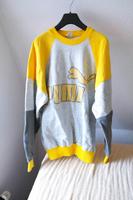 Vintage Puma Sweater Sweatshirt grau bunt 80er 80ies 90er Retro L Bayern - Kempten Vorschau