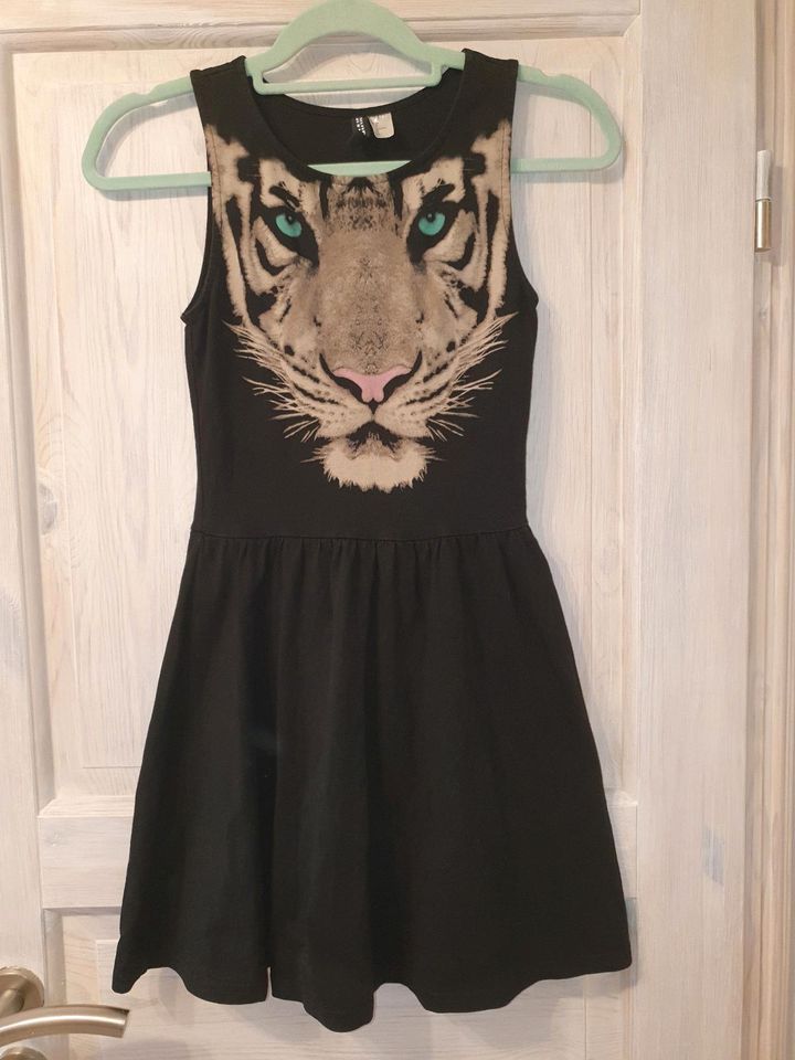 Neuwertiges schwarzes H&M Trägerkleid Tiger Gr.34 in Schwedeneck