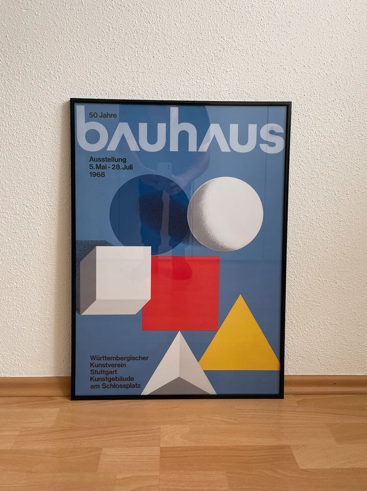 Bauhaus Ausstellungsprint 1968 50x70 cm Kunstdruck in Freiburg im Breisgau