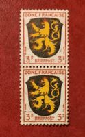 Freimarken Wappen der Länder der französischen Zone 3 Pf Pfalz Nordrhein-Westfalen - Neuss Vorschau