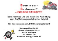 Wenn du Benzin im Blut hast, Ausbildung zum KfZ- Mechatroniker*in Bayern - Kitzingen Vorschau