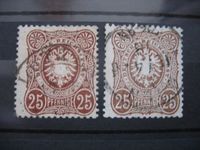 Briefmarken Deutsches Reich MiNr. 35a und 35b gestempelt Baden-Württemberg - Konstanz Vorschau