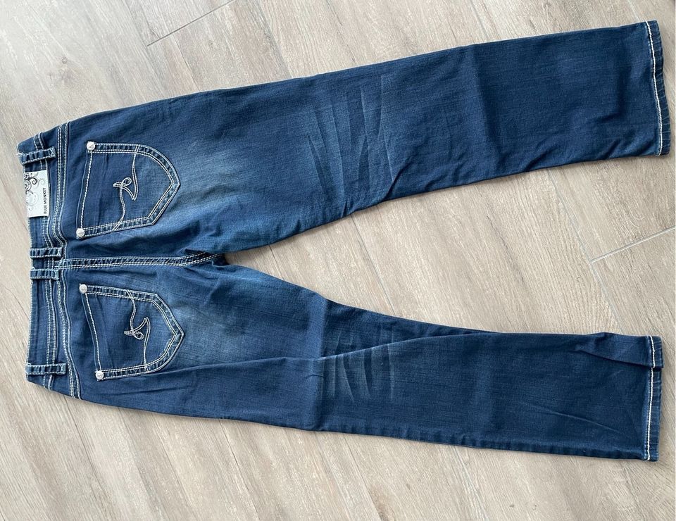 Jeans Hose  ❤️ Blue Monkey Damen W:34 L:30 Neuwertig in Dorum