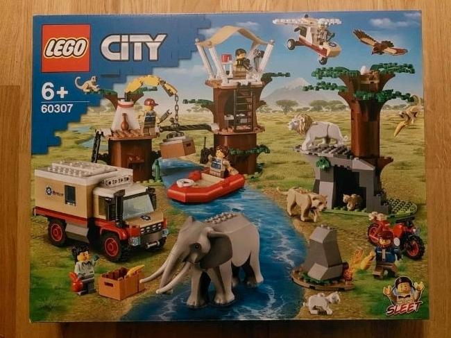 LEGO City 60307 Wildlife Tierrettungscamp Tiere Boot Camp Baum in Ismaning