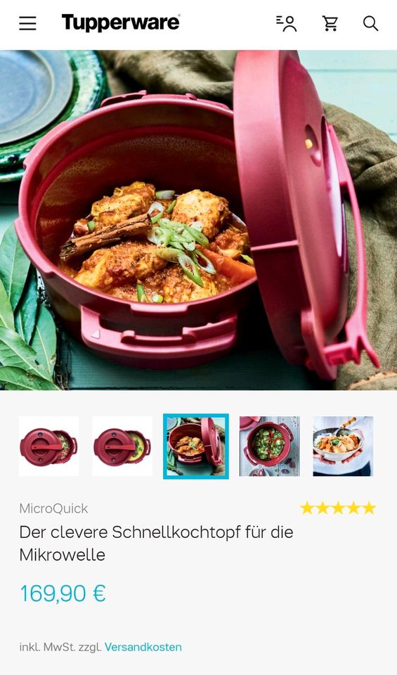 Tupperware Micro Quick Schnellkochtopf für die Mikrowelle in Kiel