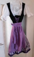 Dirndl 3- teilig Gr. 38, lila, schwarz Hessen - Tann Vorschau