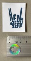 Hell Yeah Sticker – Rennrad, Gravel, MTB – wetterfest Hamburg - Altona Vorschau