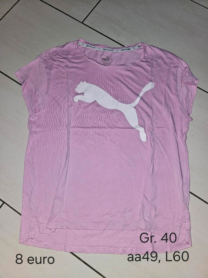 Damen t-shirts Gr. M 40 Marken, nike,puma,ck usw in Hünxe