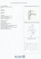 KLUDI PURE&SOLID 100 Waschtisch-Einhebelmischer-Armatur, Chrom Baden-Württemberg - Sinsheim Vorschau