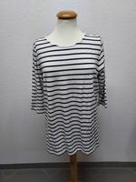 BRAX - Shirt 3/4 7/8 Arm - gestreift off white blau Gr. 44 - GUT Niedersachsen - Gnarrenburg Vorschau