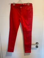 Jeans rot Größe 40 L neu ungetragen italy Mode Bayern - Thalmassing Vorschau