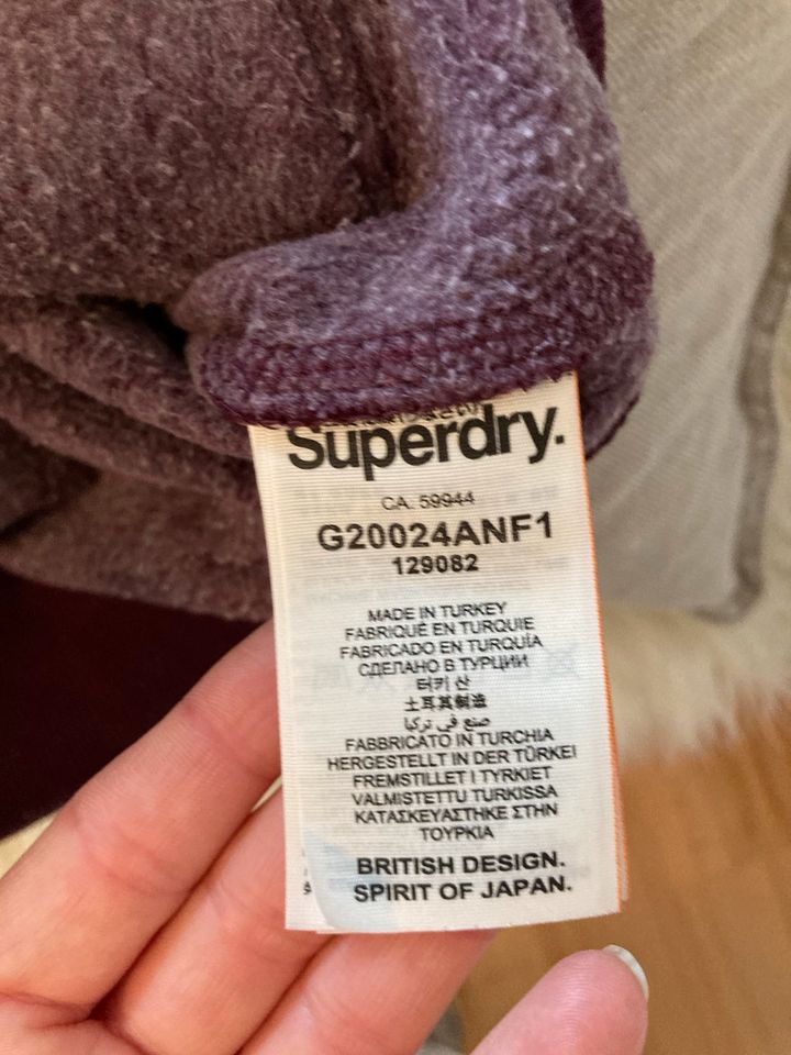 Superdry Sweatjacke XS Bordeaux in Heidesheim