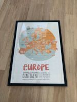 Hochwertiges Poster Europa Landkarte Map Baden-Württemberg - Althengstett Vorschau