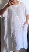 Leinenkleid mit einer Tasche Gr 50/52, Baumwolle/Leinen, weiß Niedersachsen - Aurich Vorschau