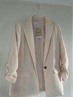 Mango Blazer Eleonor Creme weiß geraffte Ärmel M Nordrhein-Westfalen - Erkelenz Vorschau