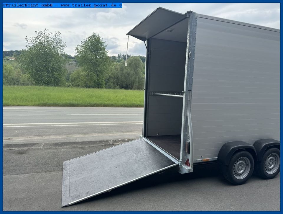 Alu Kofferanhänger EXTRA HOCH – 2,5t. – 370x171x240 in Warstein