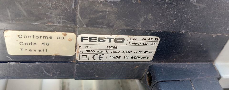 Festool, Festo Säge AP 85 EB mit Basis 2A in Norderstedt