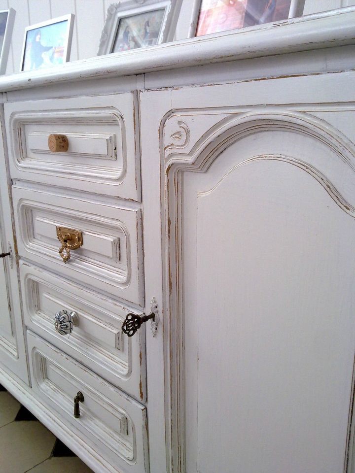 Shabby chic Kommode Sideboard Schrank Landhausstil Nostalgie weiß in Hagen