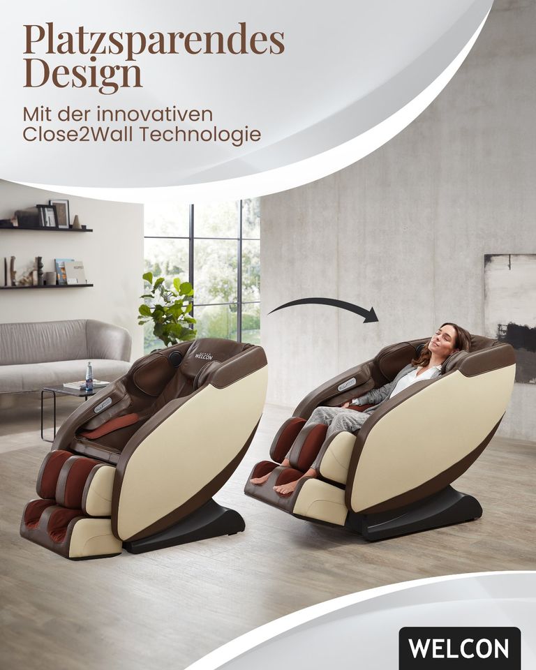 Massagesessel WELCON Prestige II beige / braun *welcon-shop.com* in Giesen