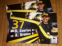 Autogrammkarte AK WRC FFSA Rallye O. Courtois + K. Bronner Rheinland-Pfalz - Trier Vorschau