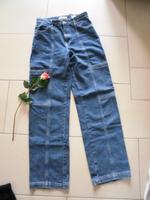 Pull & Bear 34 Jeans Hose Baggy Weites Bein Cargo Cropped Blau Bayern - Bad Kissingen Vorschau