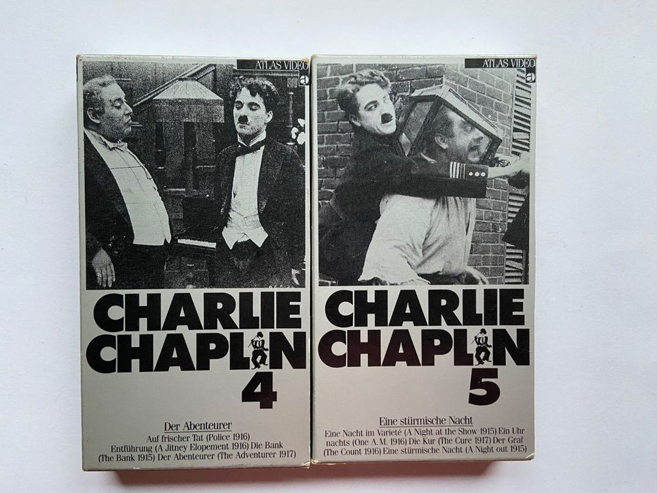 Charlie Chaplin VHS Video-Cassetten 1 bis 5 in Saarbrücken