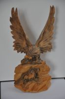 wunderschöne Holzschnitzerei, Adler mit Jungvogel Bayern - Immenstadt Vorschau