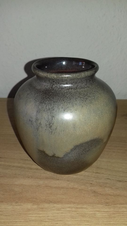 Ruscha Keramik Vase Vintage 50er 60er 863 Fat Lava braun grau in Meinhard