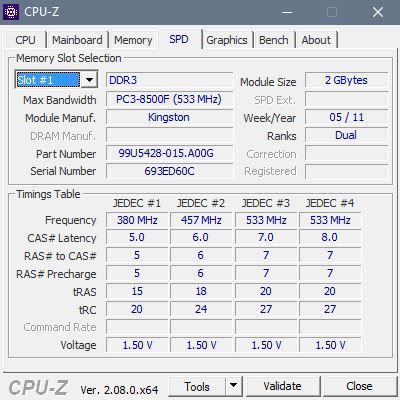 4GB Kingston DDR3 RAM (2x 2GB) / SODIMM für Laptops in Mettmann