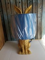 Tischleuchte Hase 42cm gold Tisch Lampe Rabbit Bunny blau Schleswig-Holstein - Preetz Vorschau