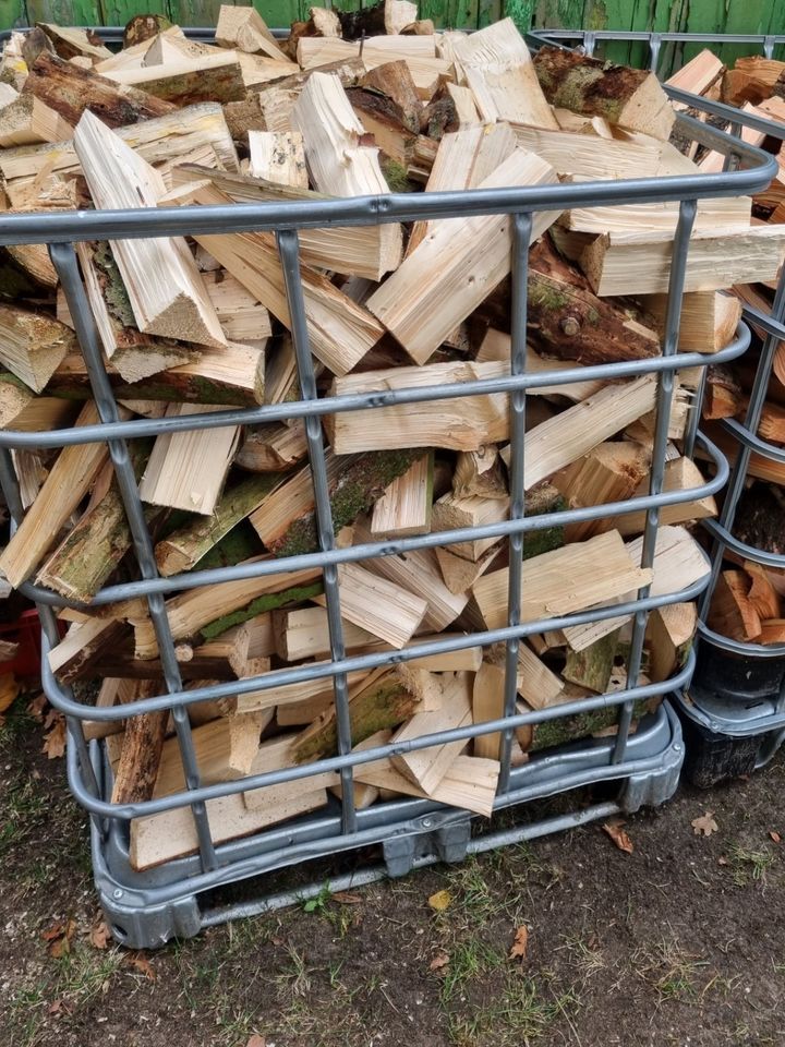 1 SRM Brennholz gespalten Feuerholz Fichte, Lieferung Heide 10 € in Heide