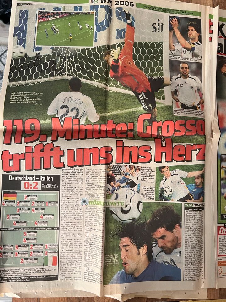 Bild Zeitung WM 2006 Italien Deutschland DFB Sammler Nostalgie in Mannheim