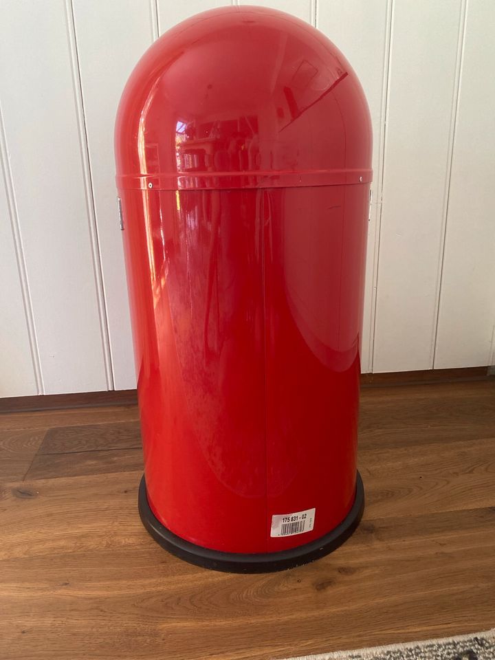 Roter Wesco Pushboy * 50l * Mülleimer * guter Zustand in Sachsenheim