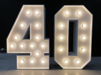 XXL 120cm LED Zahl Zahlen 40 Geburtstag 40. zum mieten vermiete Brandenburg - Großbeeren Vorschau