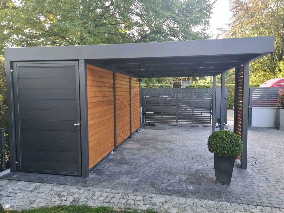 Carport Doppelcarport Metall, Schuppen  Zaun in Görlitz