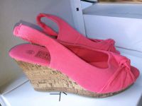 Peeptoe Sandale Keilabsatz  pink Größe 40 neu Nordrhein-Westfalen - Bottrop Vorschau