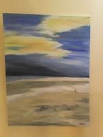 Acrylbild „ Einsamer Strand" 60 × 80 cm Niedersachsen - Rodenberg Vorschau
