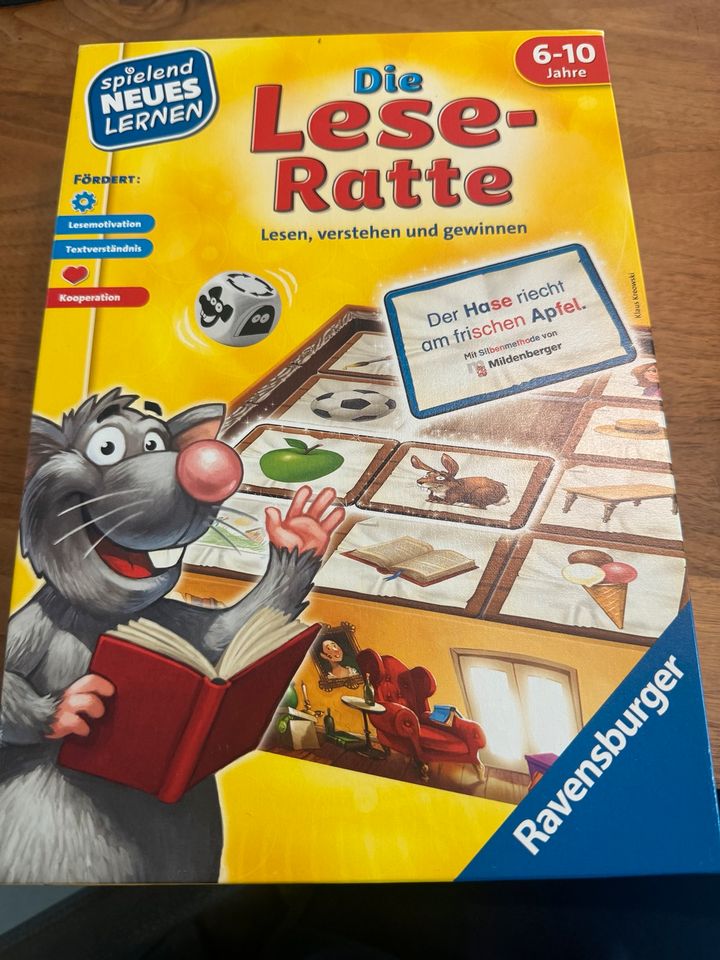 Lernspiele Lese Ratte und Uhr in Willich