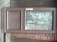 Außenholztür mit Glasfenster (braun)  / Niedersachsen - Wiefelstede Vorschau