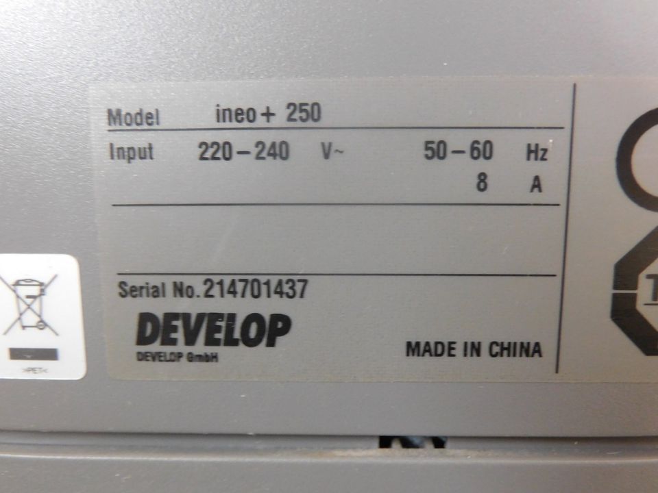 DEVELOP Ineo+ 250 Multifunktionsgerät A4 A3 Kopierer Laserdrucker in Wagenfeld