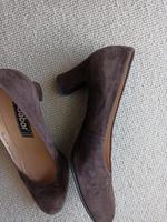 Velourpumps dunkelbraun Größe 6 Hessen - Bad Wildungen Vorschau