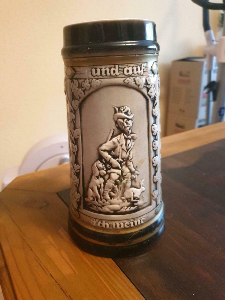3x Bierkrug Bierkrüge Sitzendorfer Porzellanmanufaktur in Luckenwalde