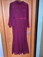 Abendkleid Gr. XXL / 44 weinrot, aubergine 1 x getragen Baden-Württemberg - Sindelfingen Vorschau