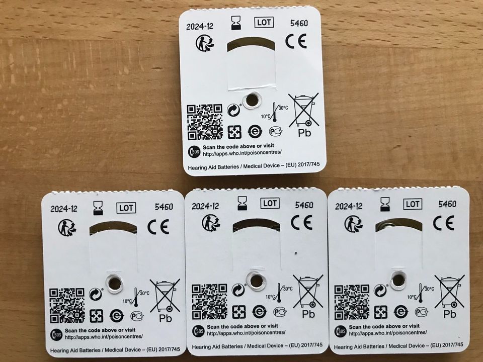 Hörgeräte Batterien (20x), Typ 312, bis 12/24 in Ehningen